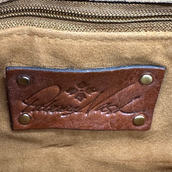 Patricia Nash Floral Leather Crossbody Shoulder Bag Purse Removable Strap Clutch - Picture 6 of 12